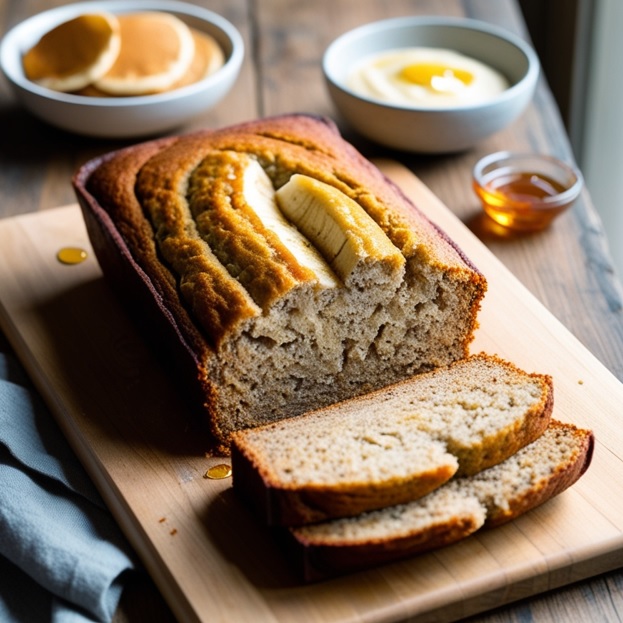 banana bread using pancake mix