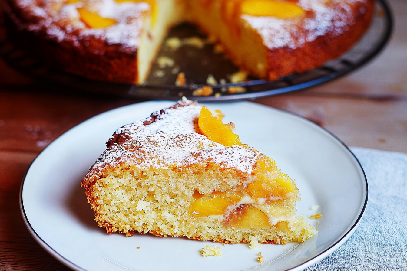 Yogurt Cake with Peaches: A Summer Dessert Delight