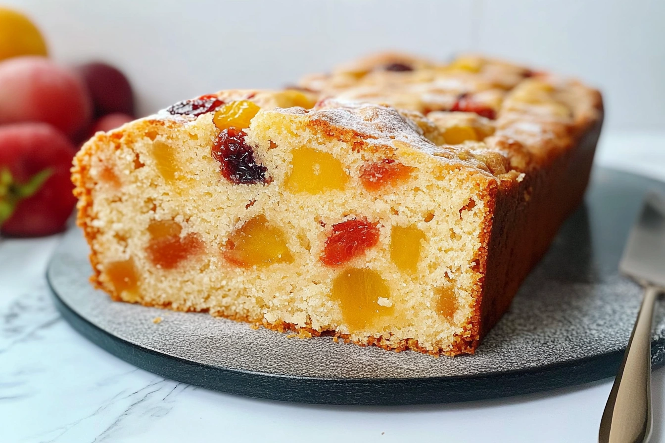 What two ingredients help fruitcake last longer