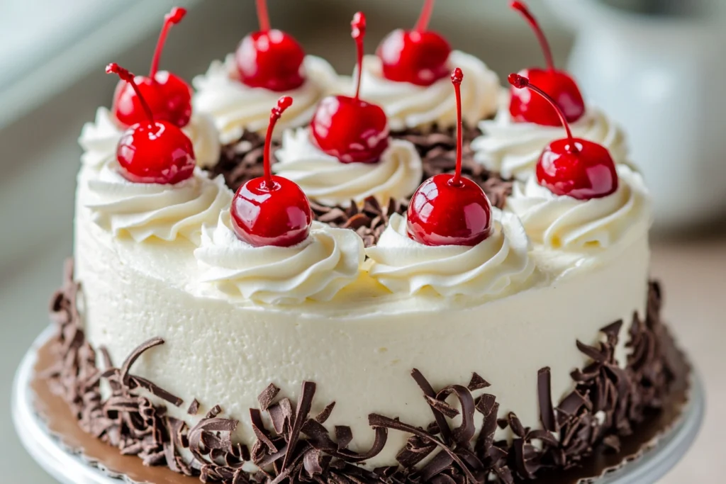 Black Forest cake and devil's food cake